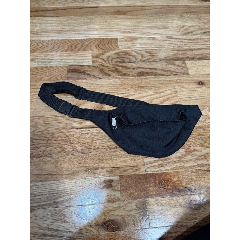 Black Belt Bag Waist Fanny Pack Adjustable Strap